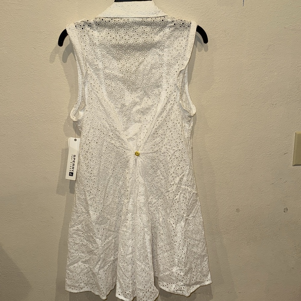 NWT Sperry Top Sider bikini swimsuit cover up dress 100% cotton - Picture 3 of 3